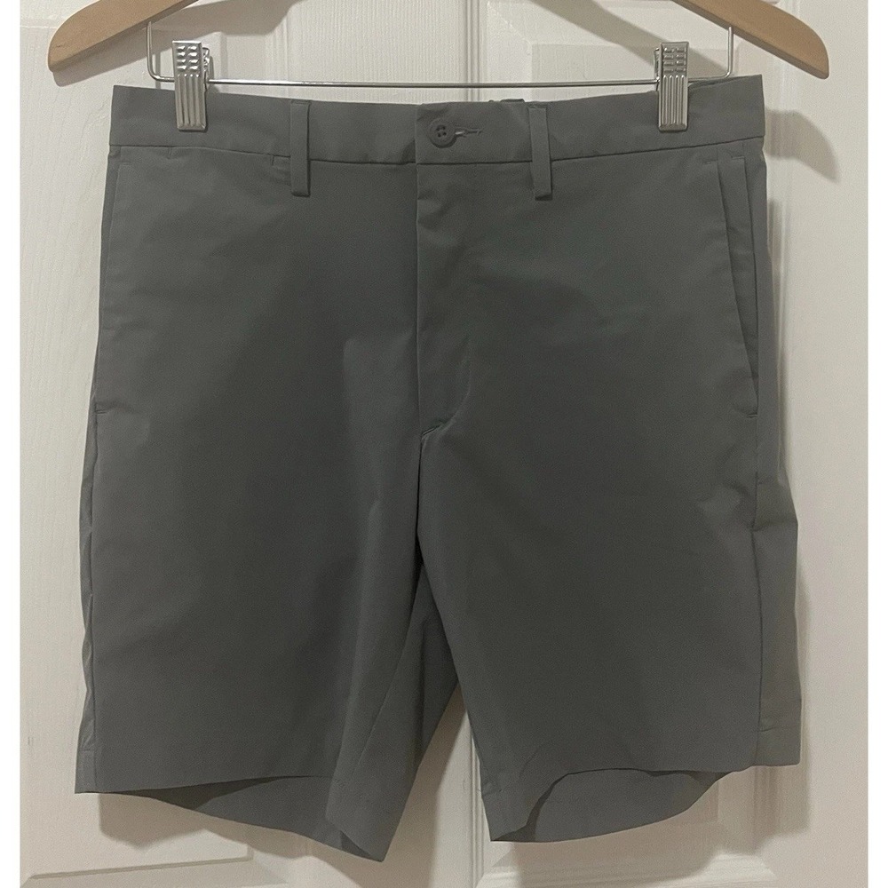 Polo Ralph Lauren Straight Fit Golf Shorts Gray Sz 30 Performance Elastic Waist